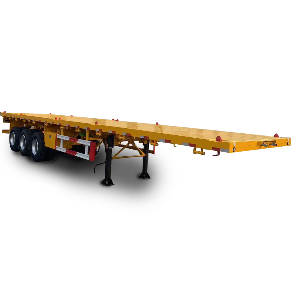 3 Axle 40ft Flatbed Container Trailer - China Heavy Duty Truck Export | HOWO Special Truck Sales