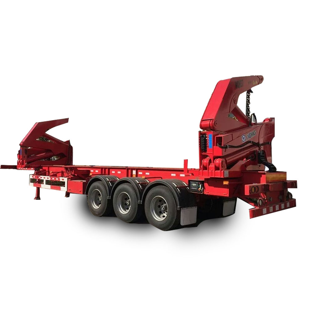 3 Axle 40ft Side Loader with XCMG Crane - China Heavy Duty Truck Export | HOWO Special Truck Sales